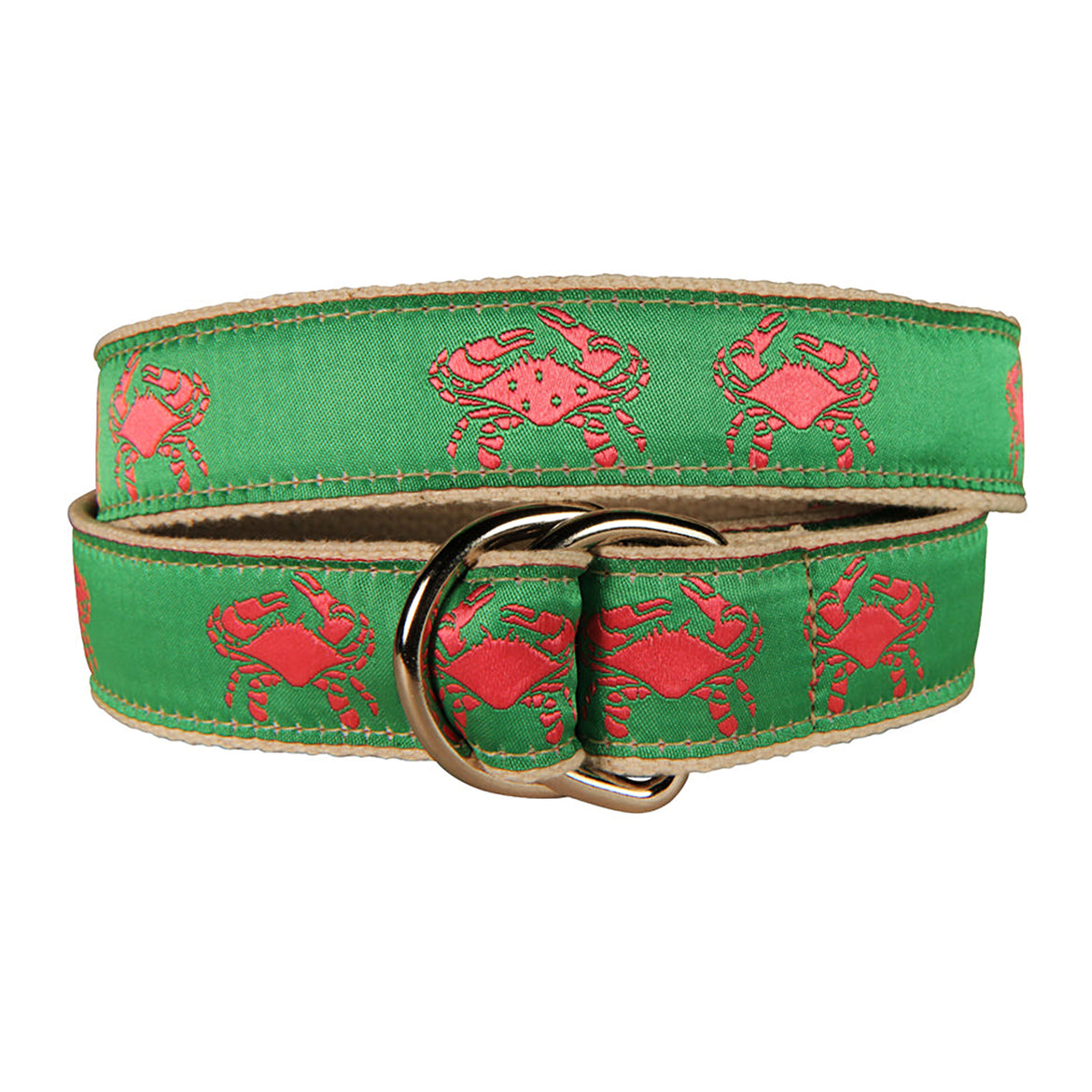 Crab D-Ring Belt in Green