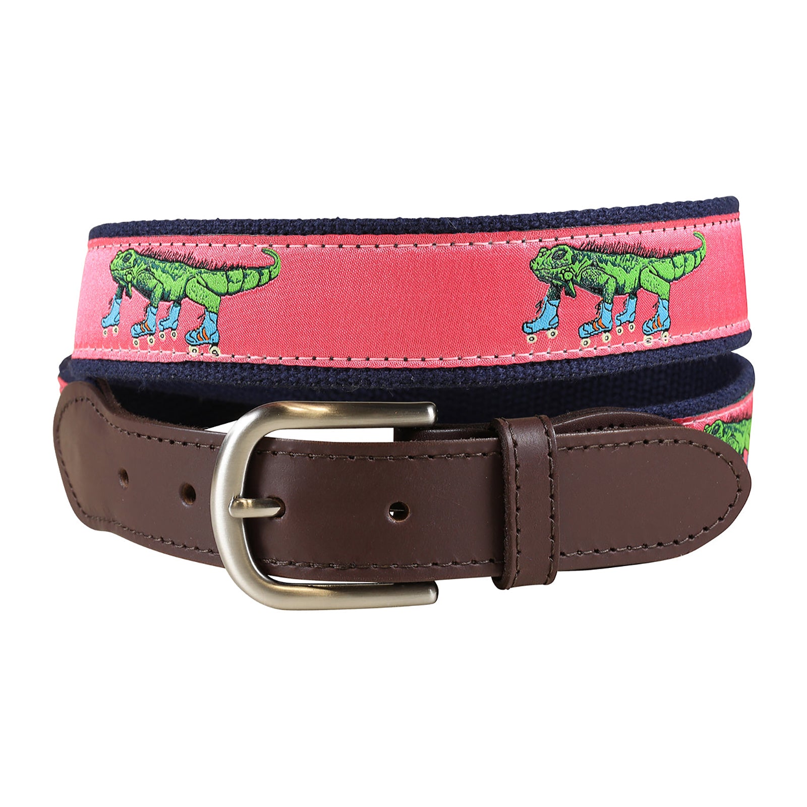 Emmanuel vintage iguana lizard Leather Belt red burgandy Gold asymmetrical Lg Burgundy Maroon Red Bijan Leather Vintage Belt With Gold  main image 2