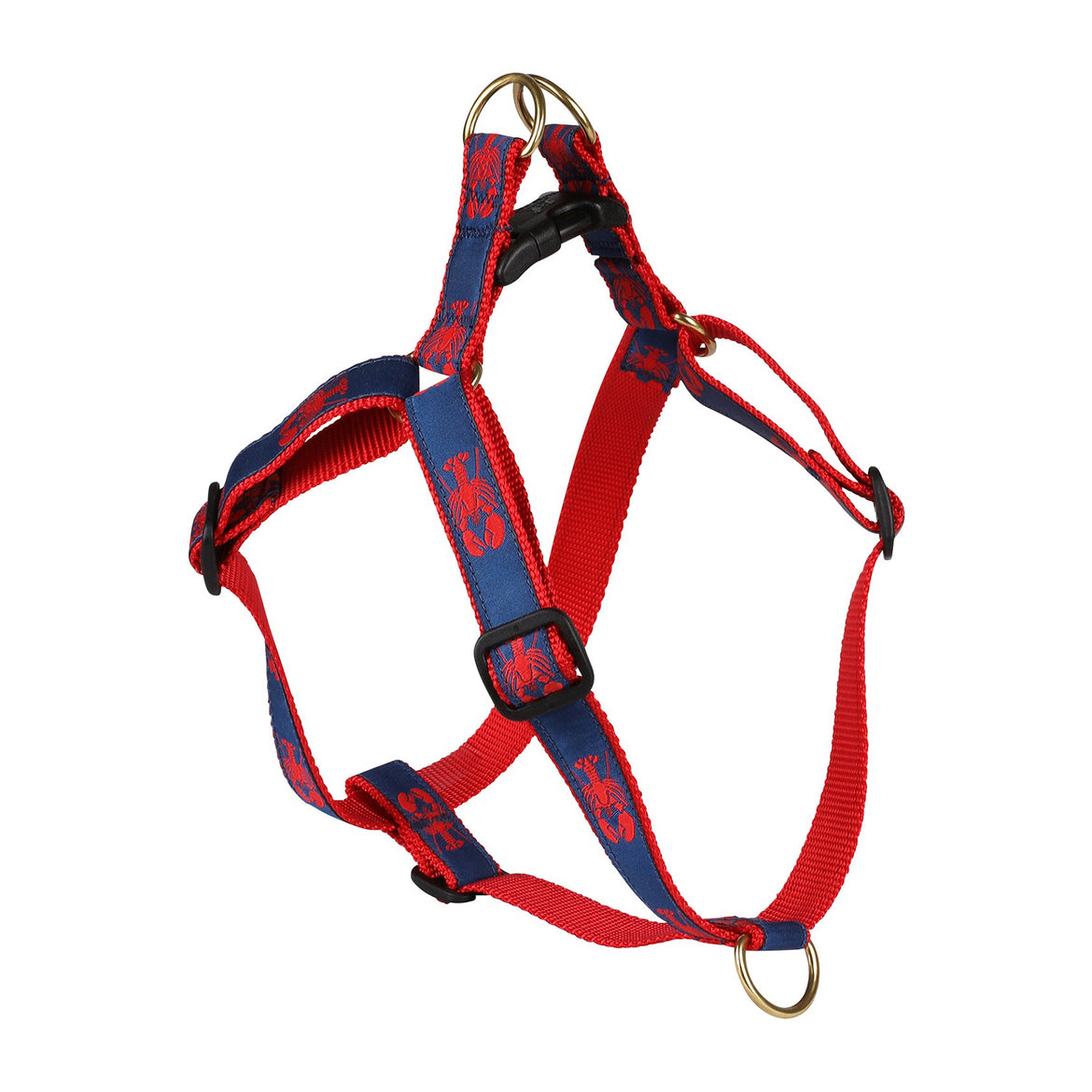 Lobster Dog Harness in Navy, Harness Width: 1 Inch