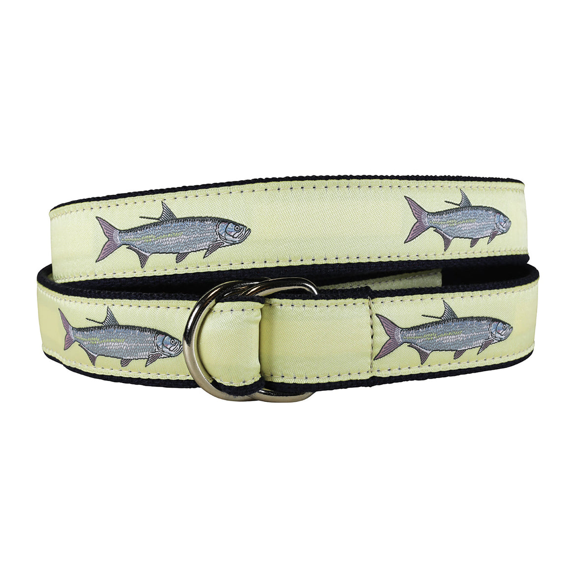 Tarpon Ribbon D-Ring Belt in Yellow