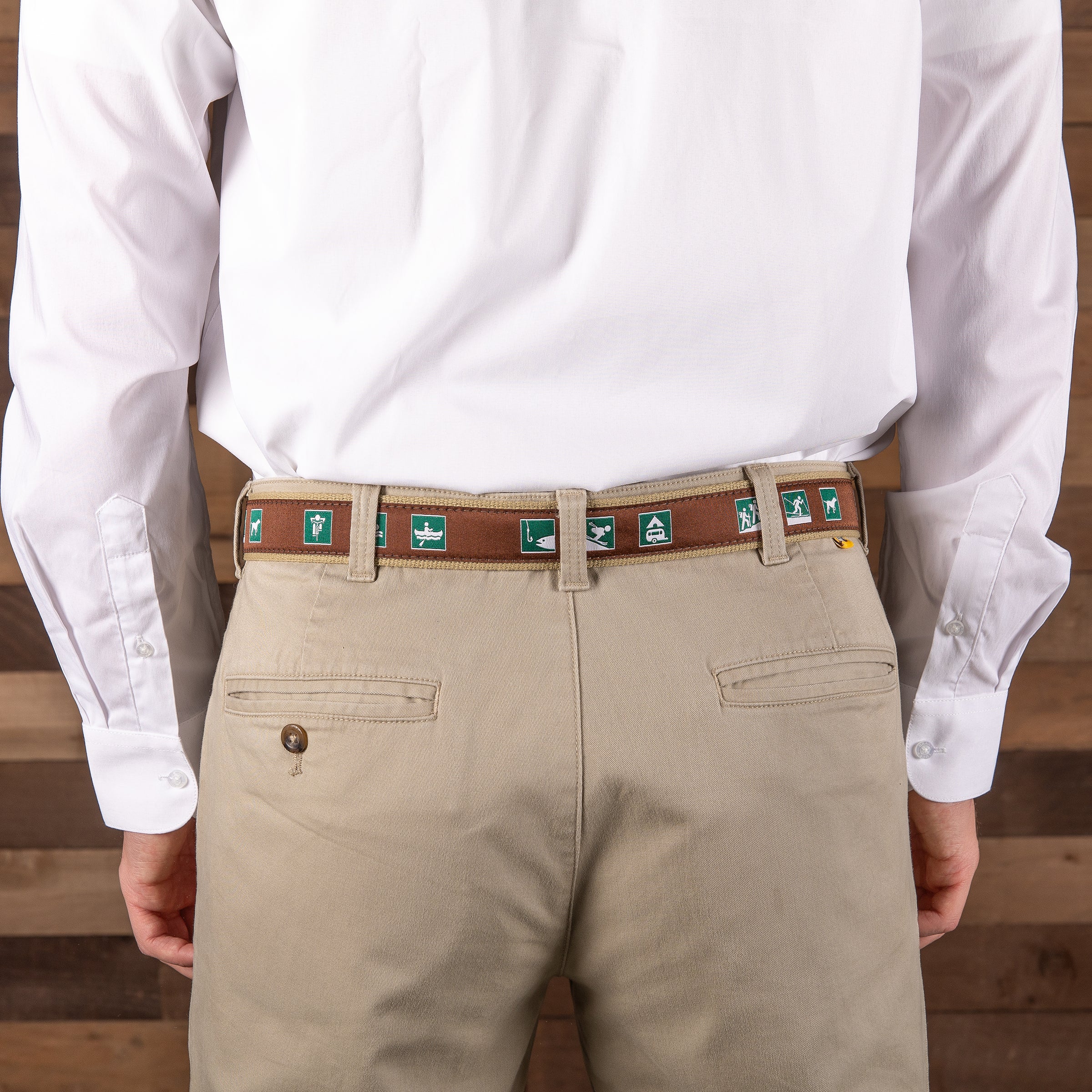 Parks Rec Signs Ribbon D-Ring Belt - Main Image