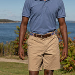 Historical American Flags Club Belt worn on model on the coast Thumbnail