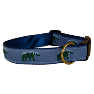 Woodland Bear Ribbon Dog Collar