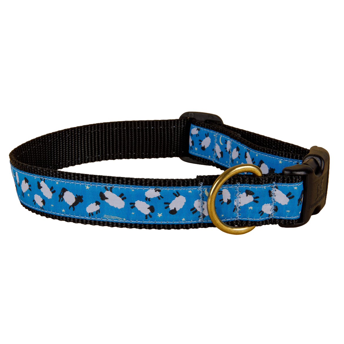 Counting Sheep Ribbon Dog Collar