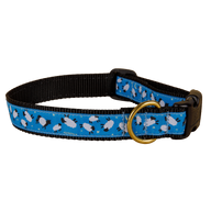 Counting Sheep Ribbon Dog Collar