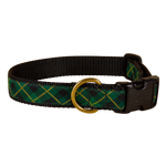 Black Watch Plaid Ribbon Dog Collar Thumbnail