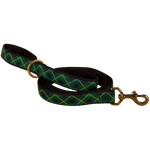 Black Watch Plaid Ribbon Dog Leash Thumbnail
