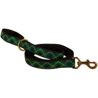 Black Watch Plaid Ribbon Dog Leash