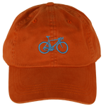 Road Bike Dad Hat in Burnt Orange Thumbnail