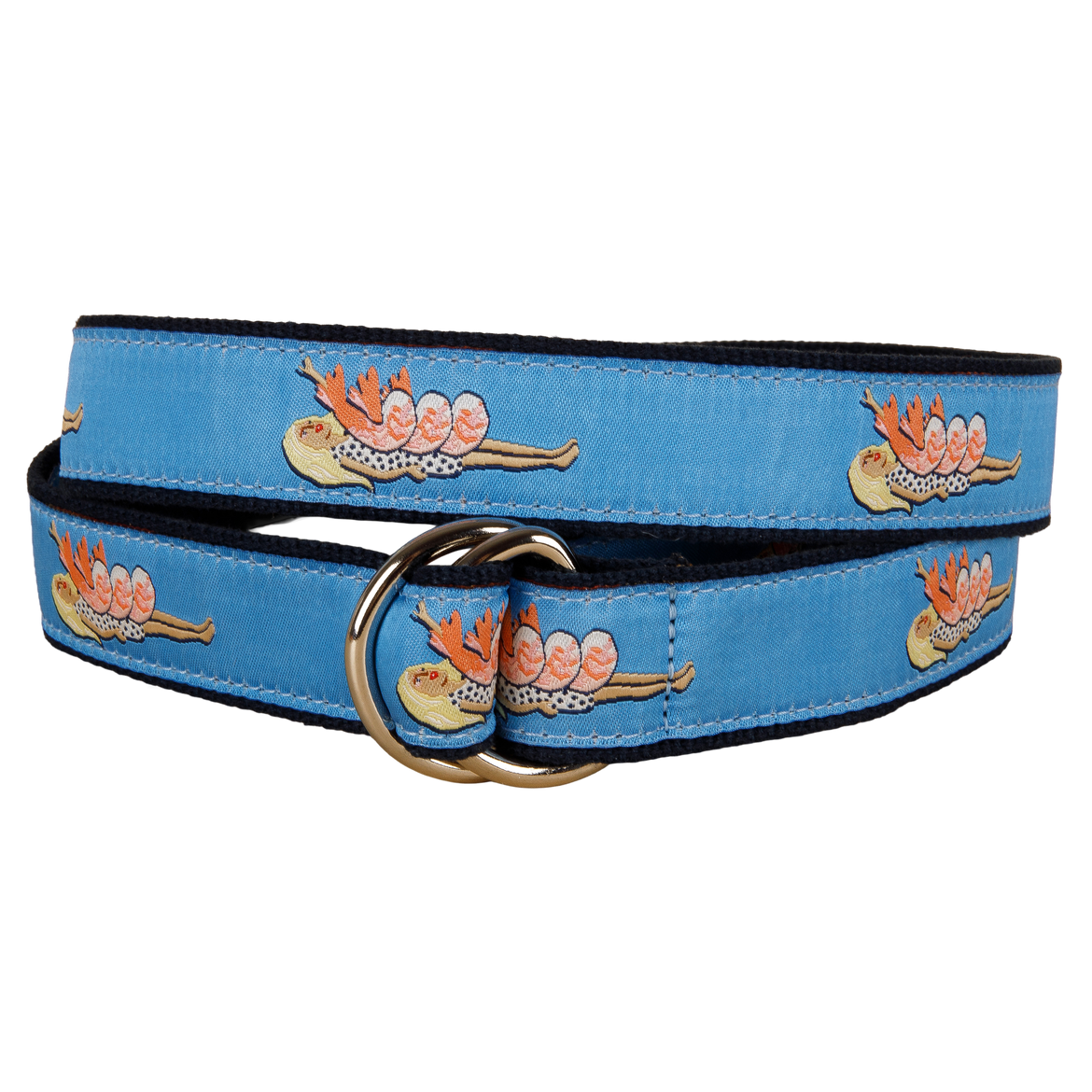 Shrimp On The Barbie Ribbon D-Ring Belt