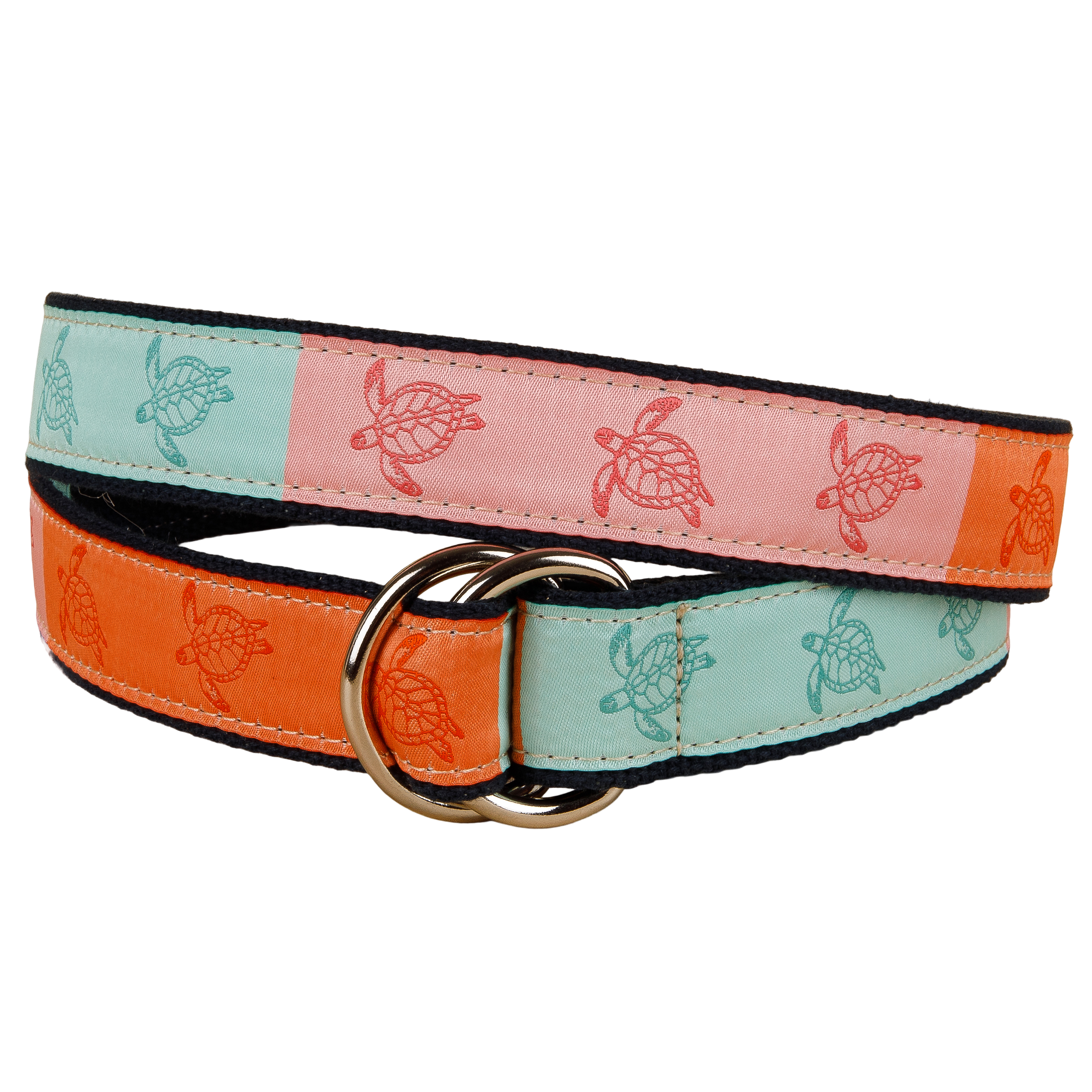 Sea Turtles Ribbon D-Ring Belt