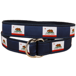 California State Flag Ribbon D-Ring Belt Thumbnail