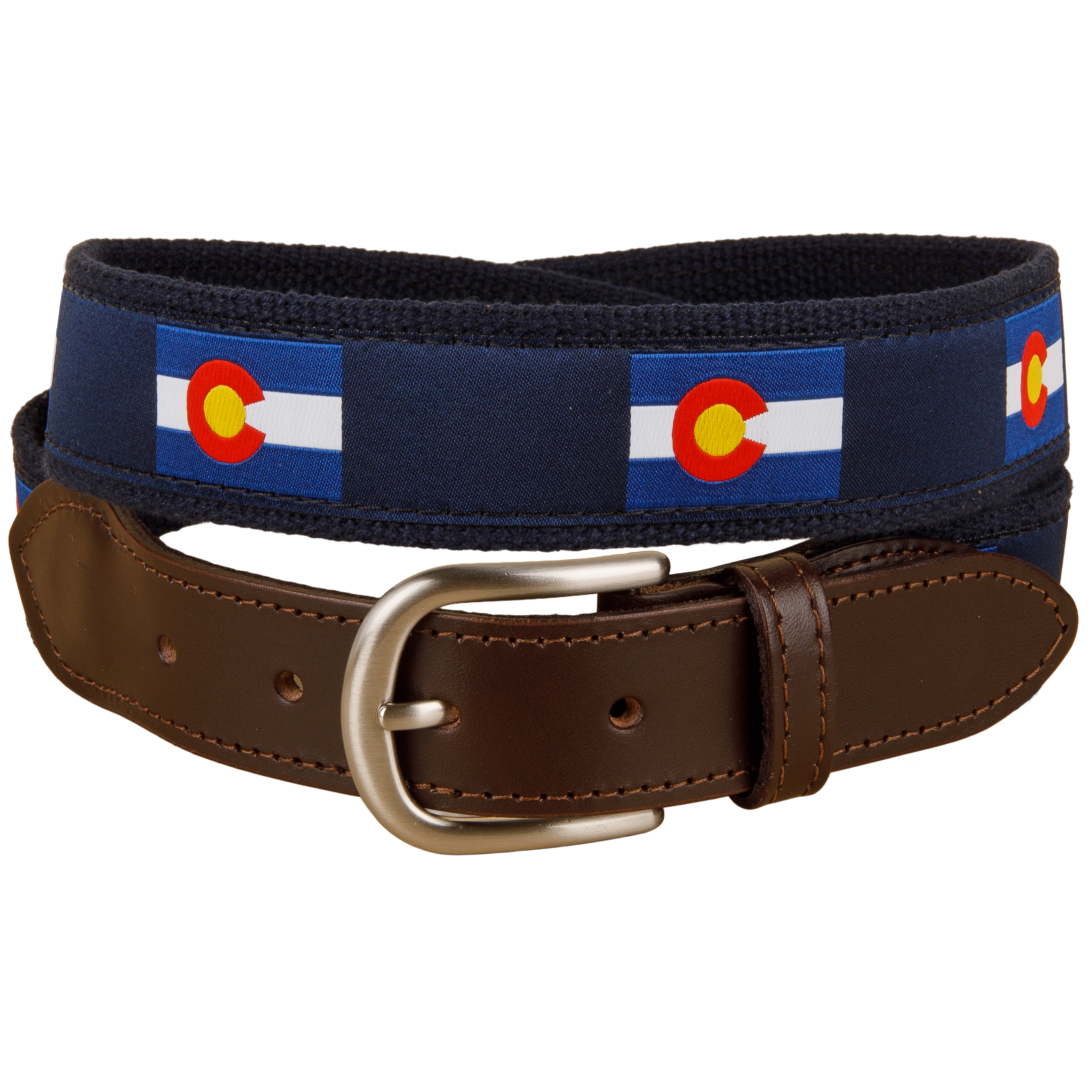 Colorado State Flag Ribbon Club Belt