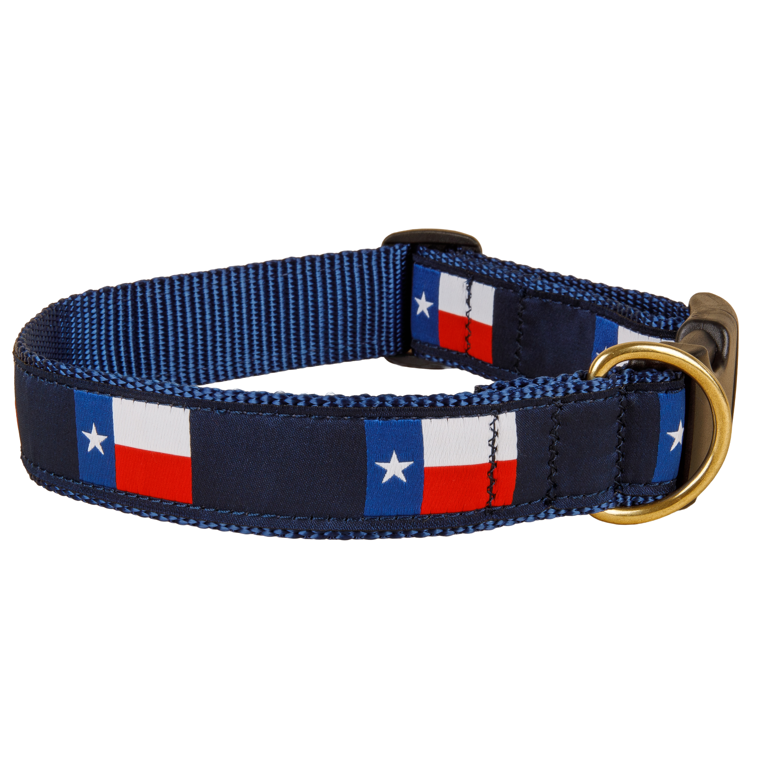 Texas State Flag Ribbon Dog Collar