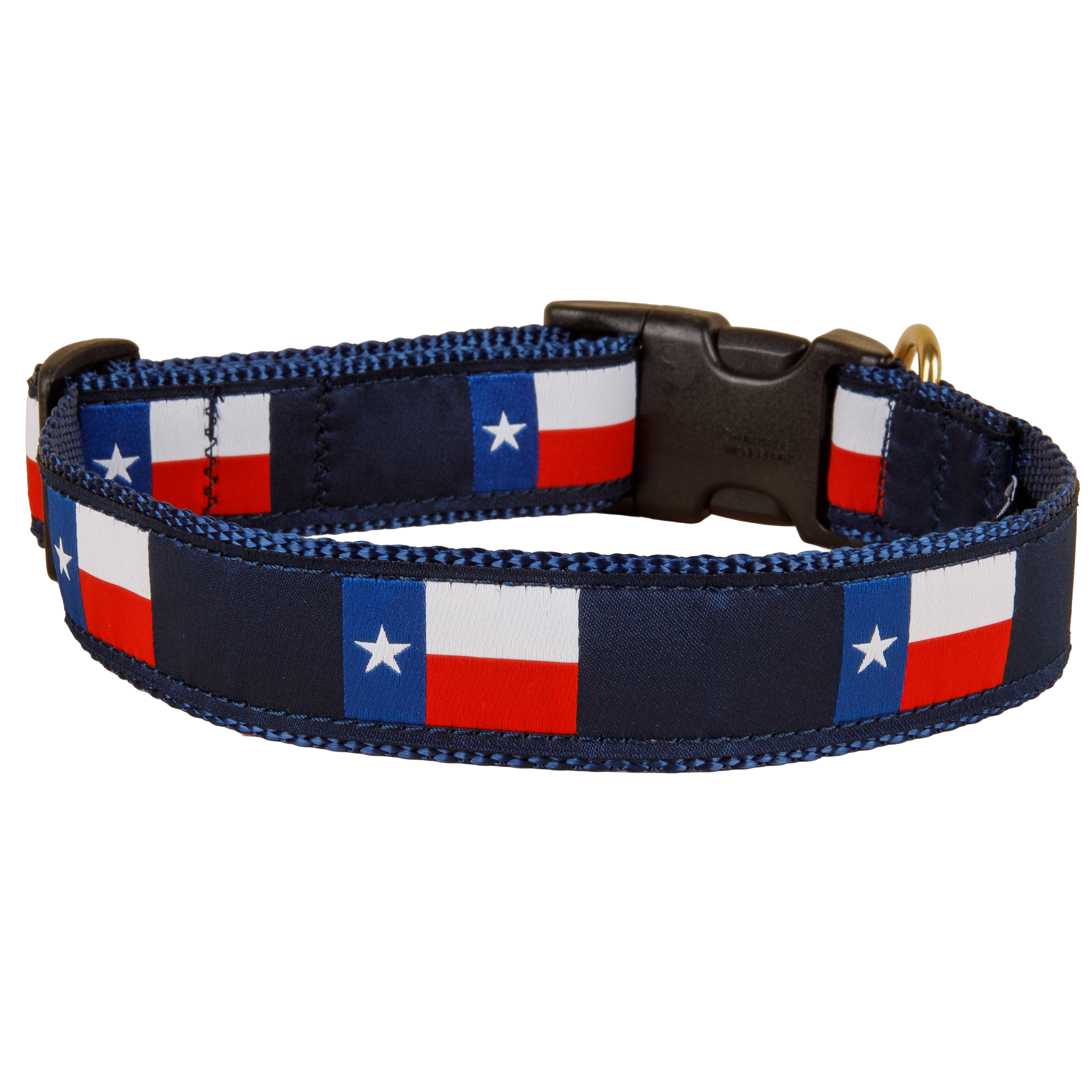 Texas State Flag Ribbon Dog Collar