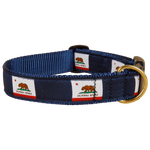 California State Flag Ribbon Dog Collar Thumbnail