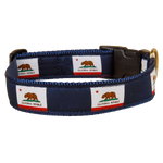 California State Flag Ribbon Dog Collar Thumbnail