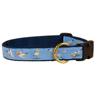 Seagulls & French Fries Ribbon Dog Collar