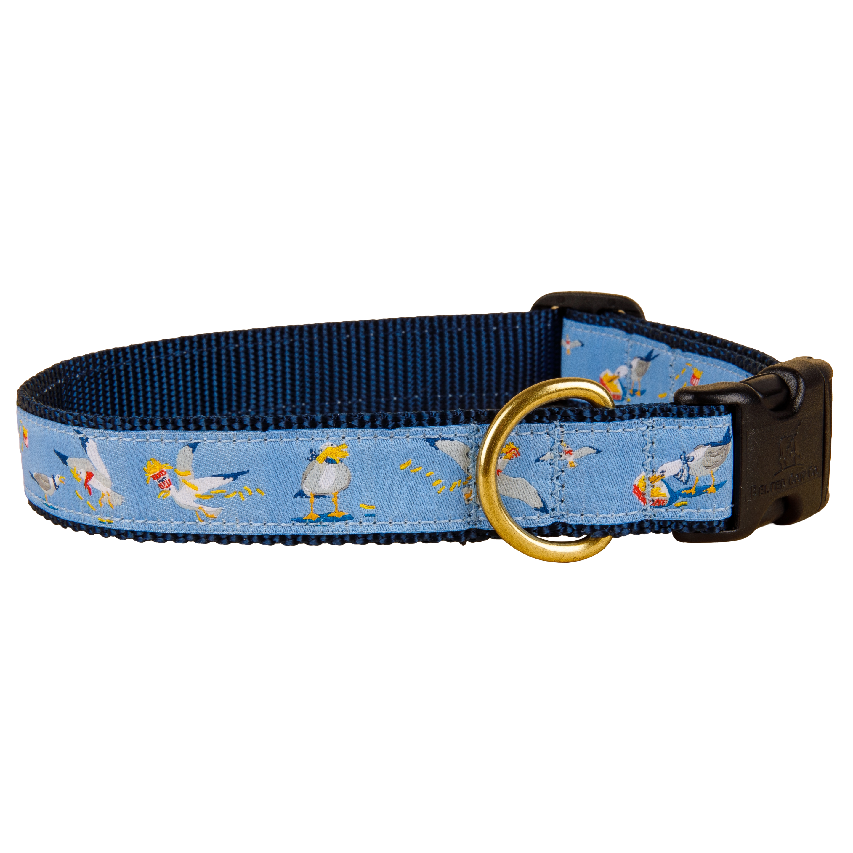 Seagulls & French Fries Ribbon Dog Collar