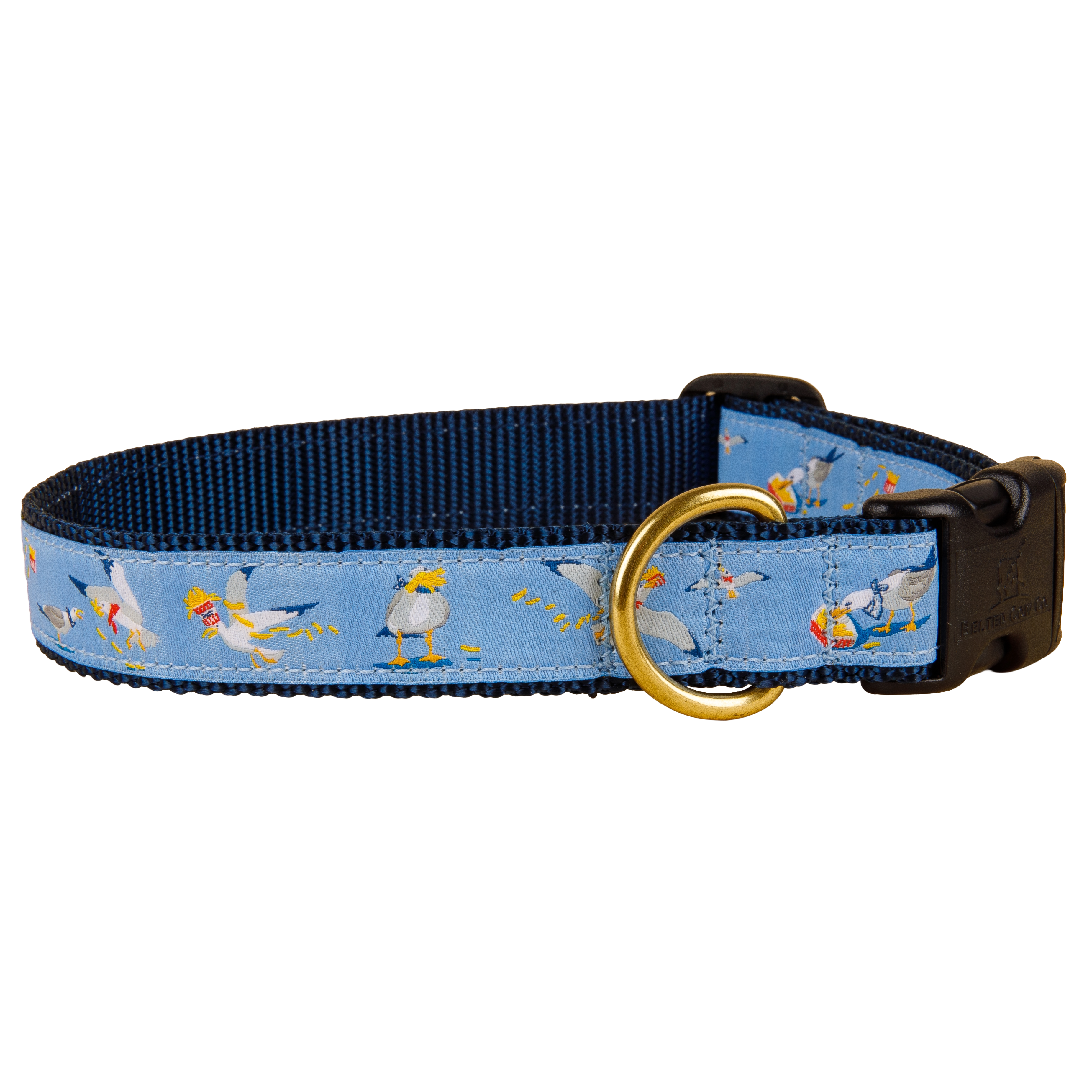 Seagulls & French Fries Ribbon Dog Collar