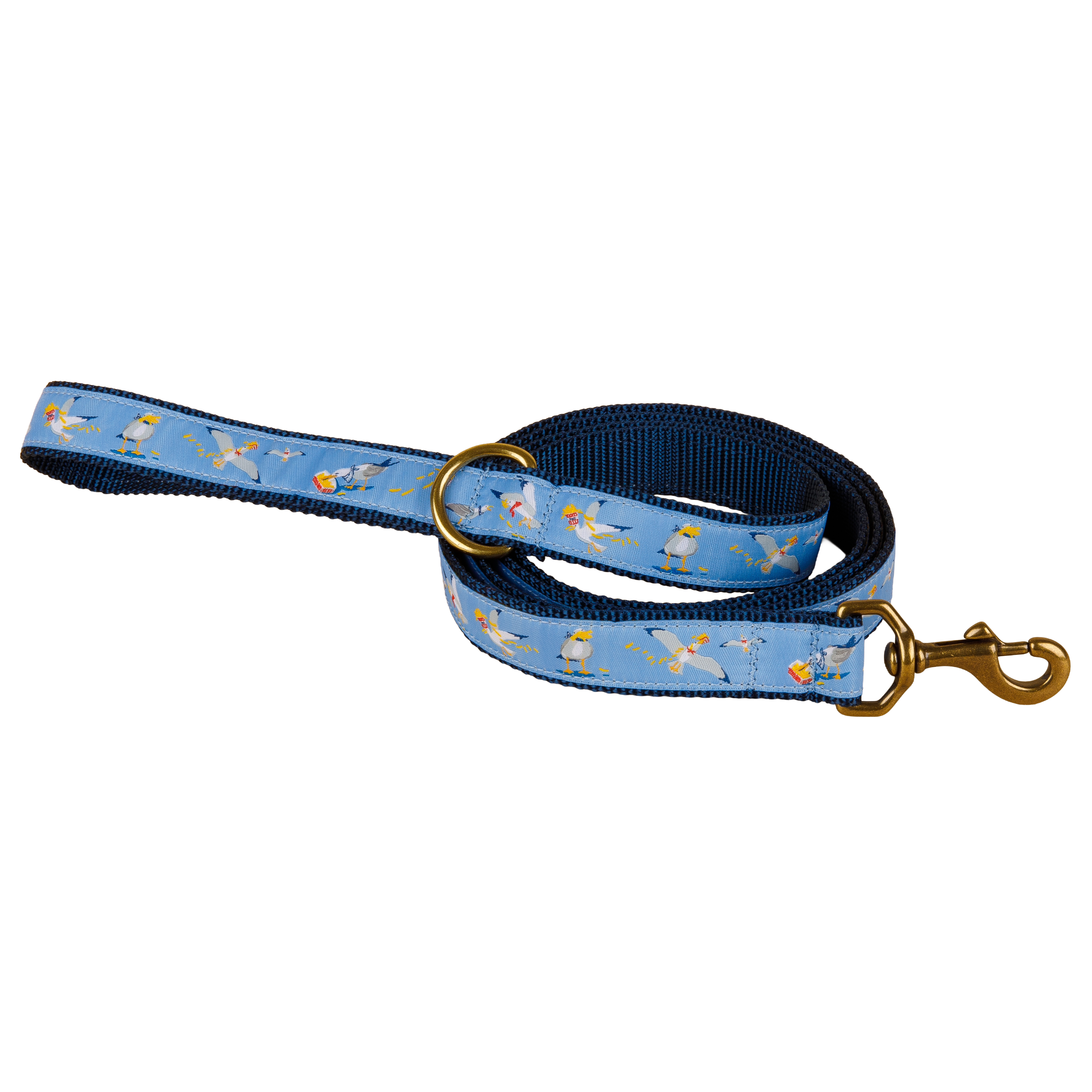Seagulls & French Fries Ribbon Dog Leash