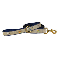 Megan Boyd Ribbon Dog Leash in Grey, 1 Inch