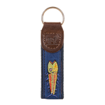 Hopkins Fish Key Fob in Navy / Blue Thumbnail