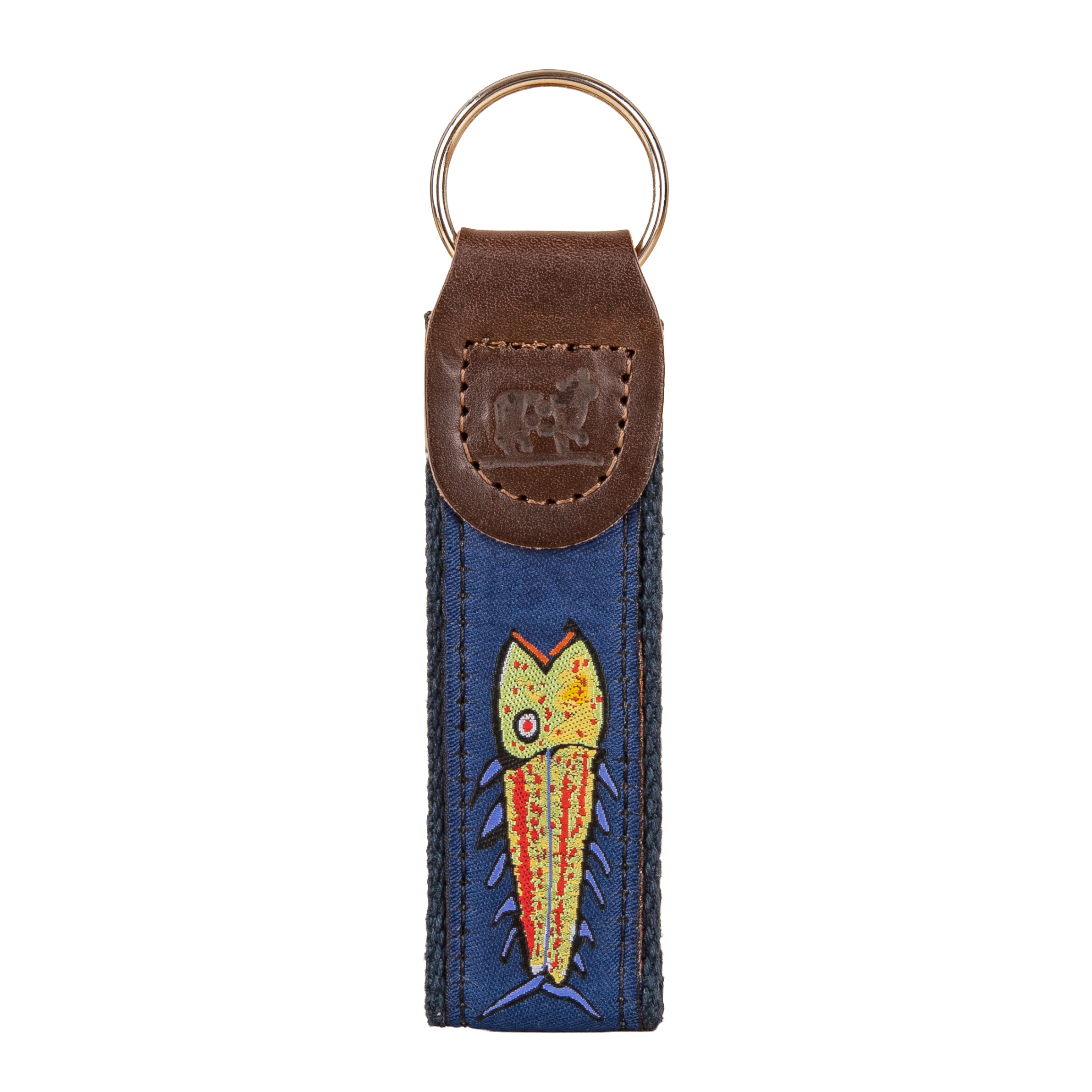 Hopkins Fish Key Fob in Navy / Blue