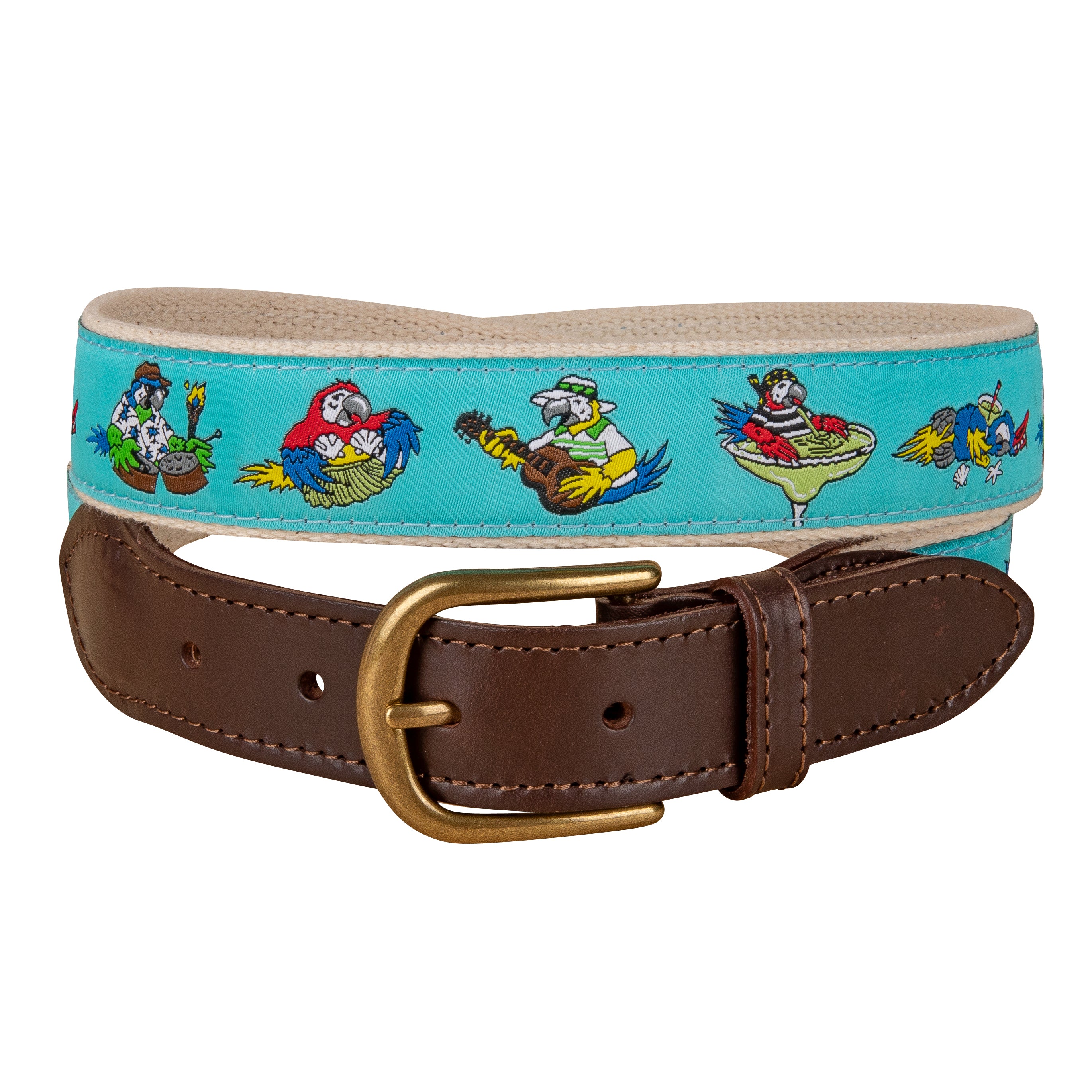 Parrots in Paradise Ribbon Club Belt