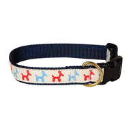 Balloon Dogs Ribbon Dog Collar in Tan - Collar Width: 1 Inch