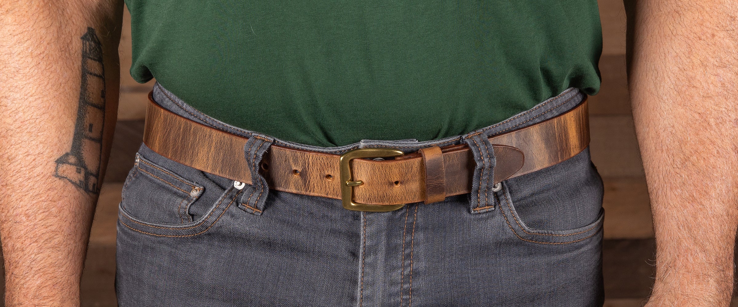 Folklore Distressed Leather Belt