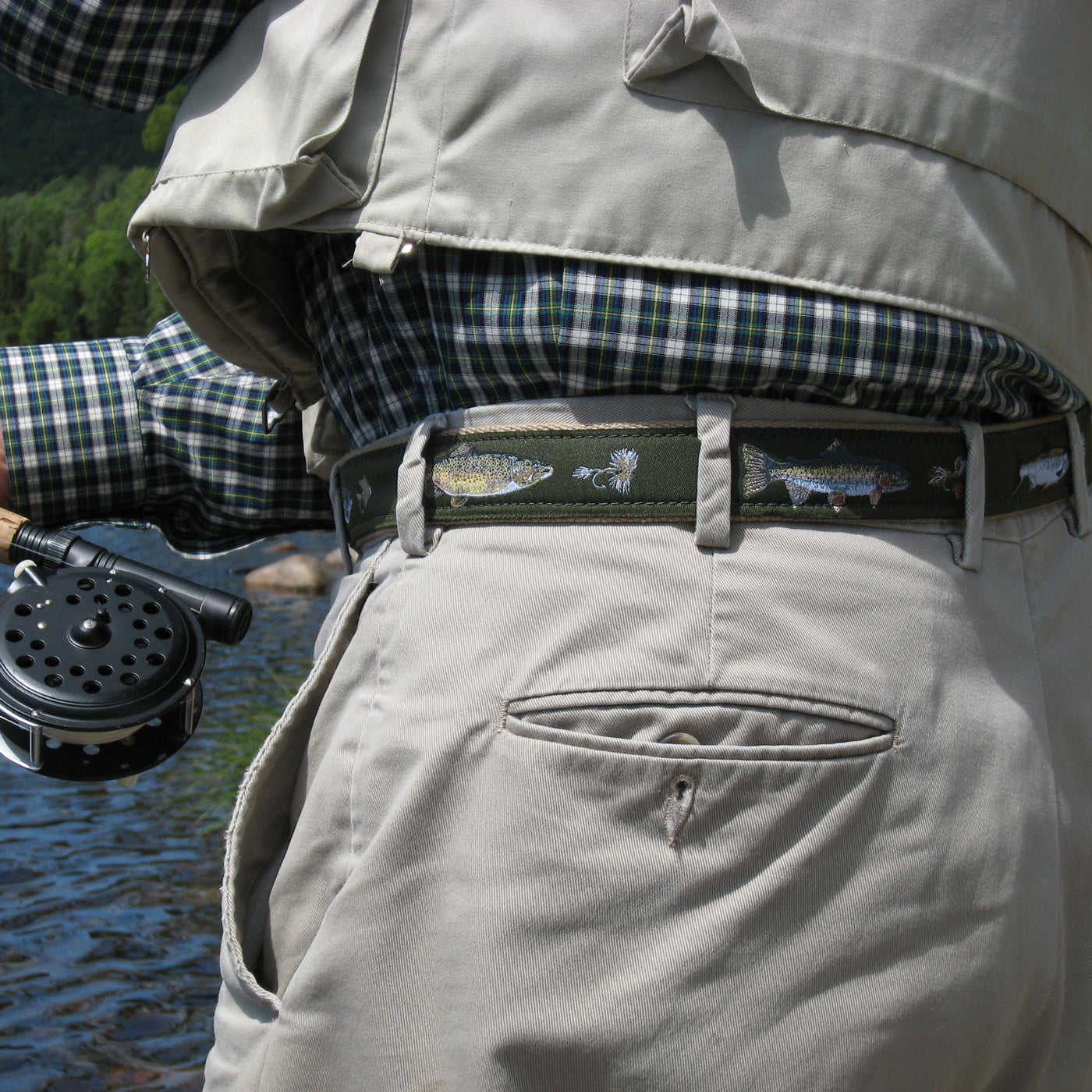 Freshwater Fish & Flies Ribbon Club Belt