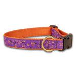 Bats & Jacks Ribbon Dog Collar in 1 Inch / Purple Thumbnail