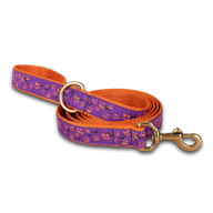 Bats & Jacks Ribbon Dog Leash in 1 Inch / Purple
