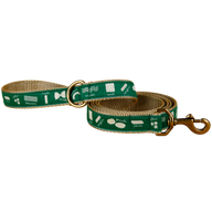 Pasta Ribbon Dog Leash in Green, 1-inch