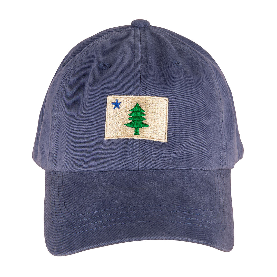 Original Maine Flag Dad Hat in Washed Navy