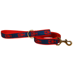 BLC Product Image: Lobster Ribbon Dog Leash | Navy; Leash Width: 1 Inch Thumbnail