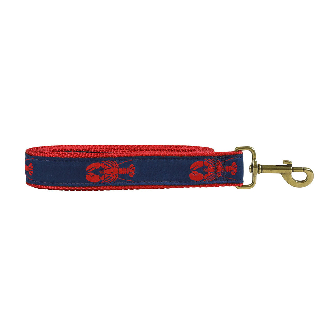 BLC Product Image: Lobster Ribbon Dog Leash | Navy; Leash Width: 1.25 Inch