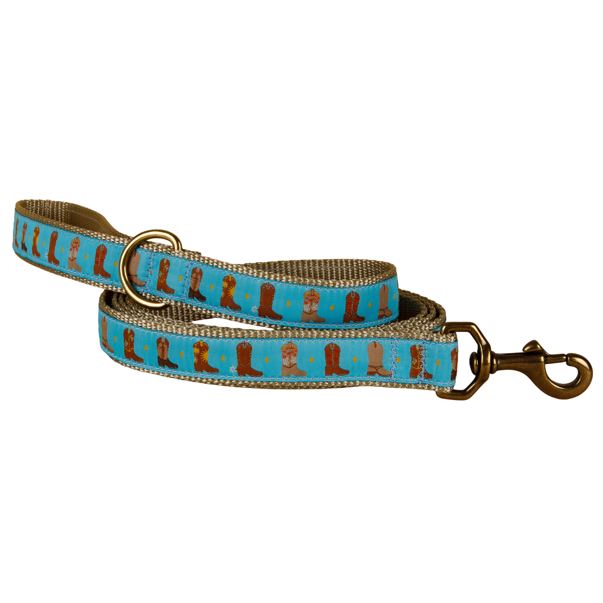 Cowboy Boots Ribbon Dog Leash