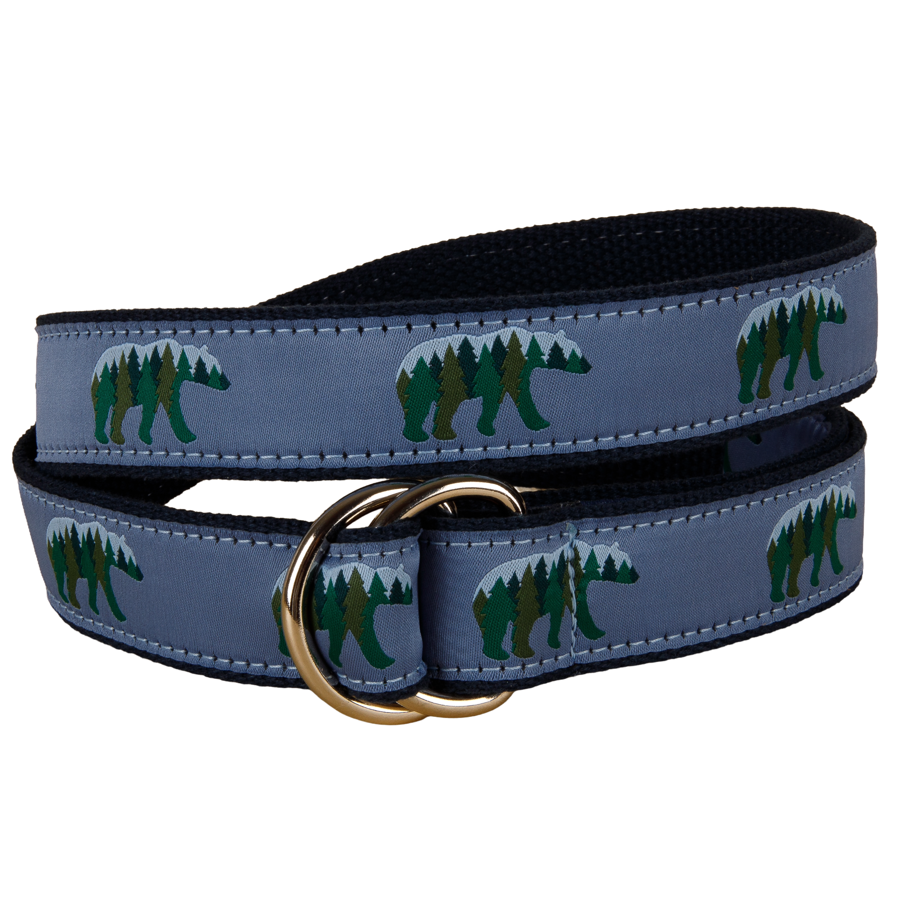 Woodland Bear Ribbon D-Ring Belt
