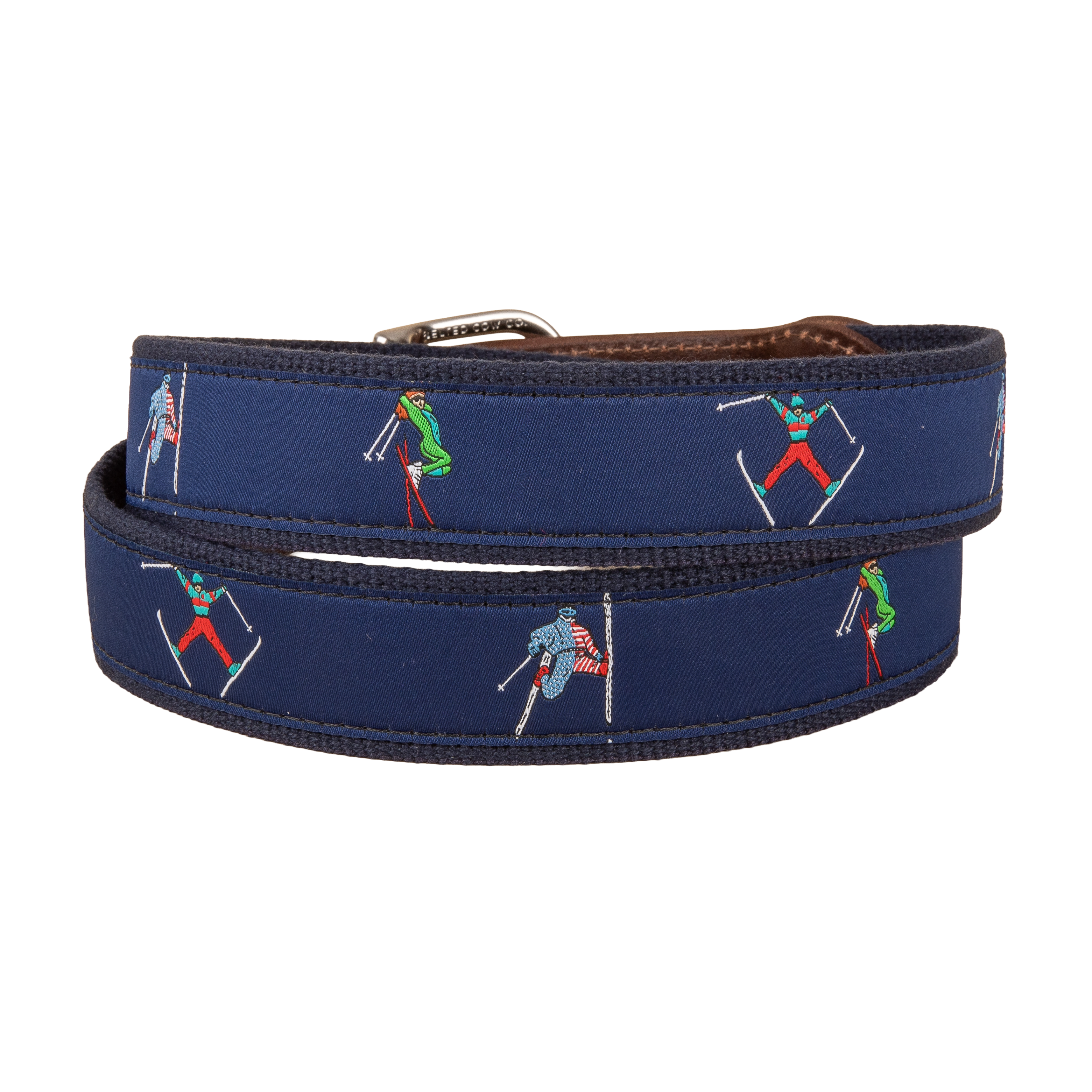 Retro Skier Ribbon Club Belt