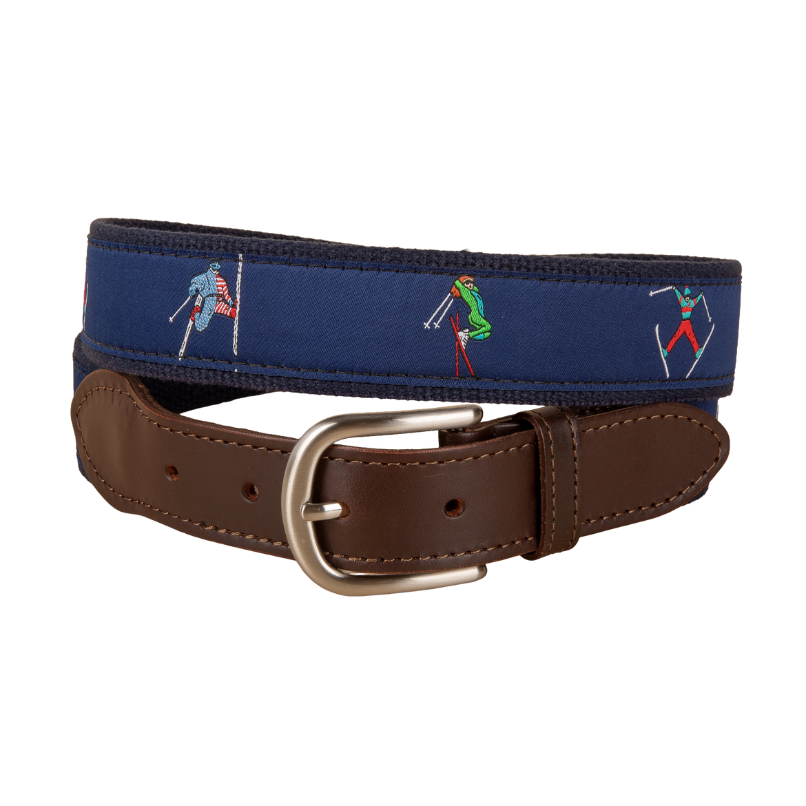 Retro Skier Ribbon Club Belt