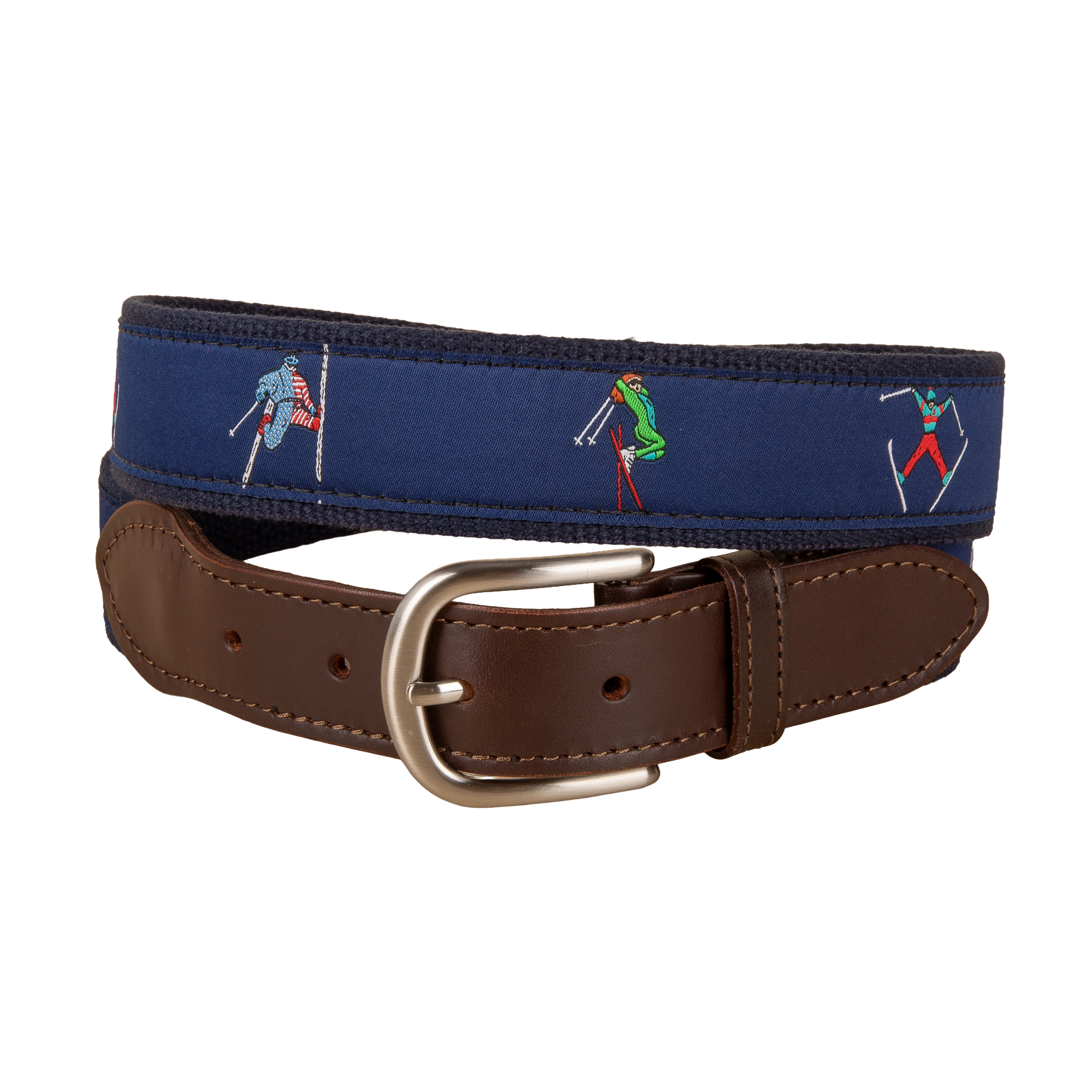Retro Skier Ribbon Club Belt