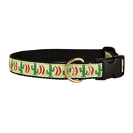 Chili Pepper Cactus Ribbon Dog Collar in Colorful - Collar Width: 1 Inch