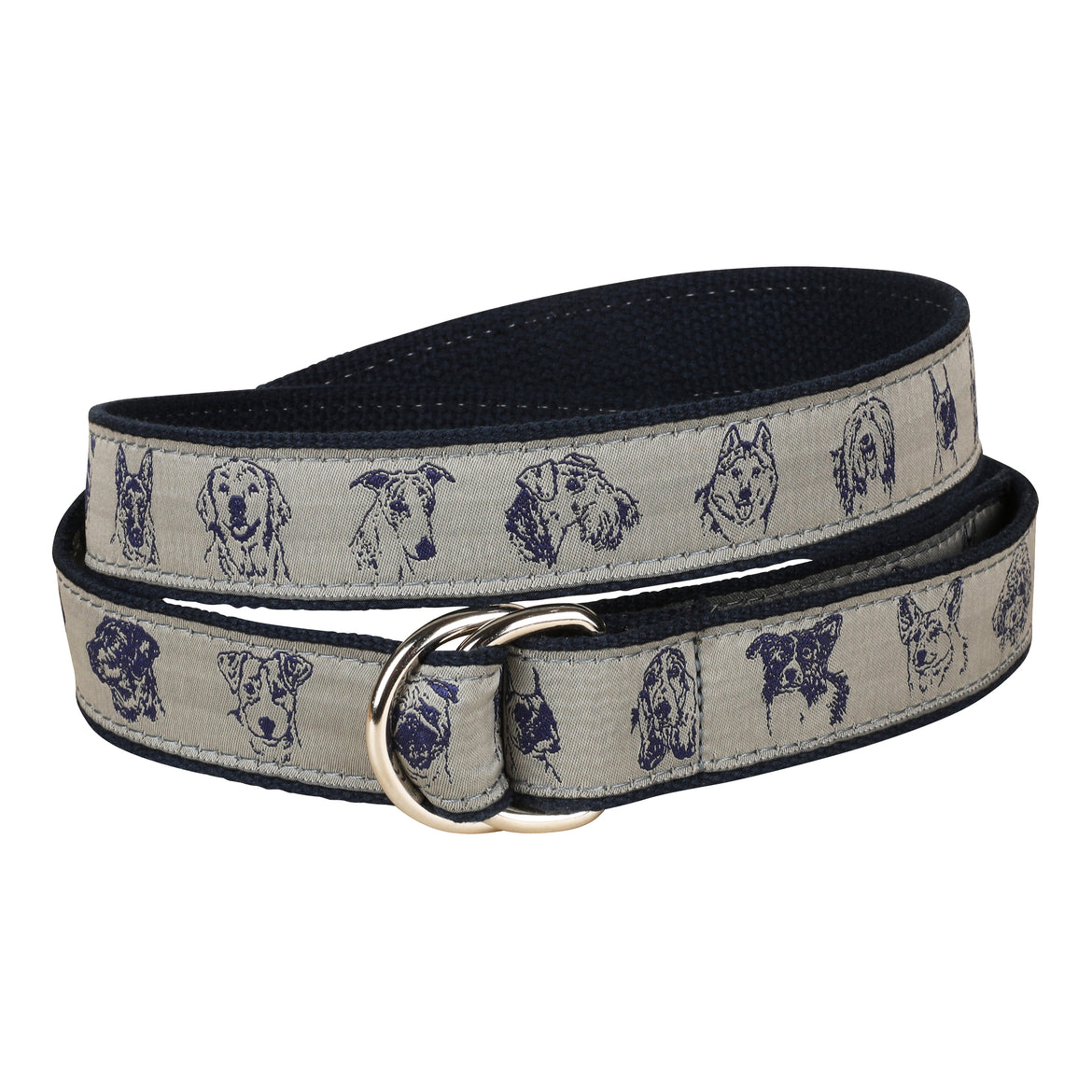 Dog Faces D-Ring Belt