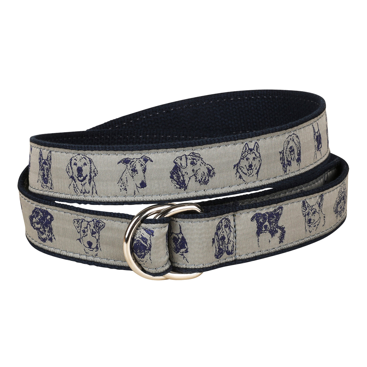 Dog Faces D-Ring Belt