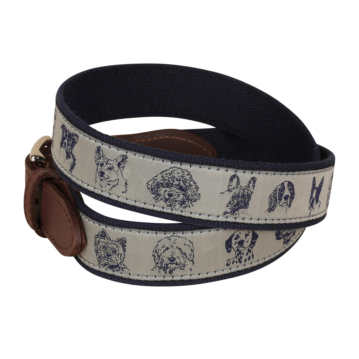 Dog Faces Ribbon Club Belt
