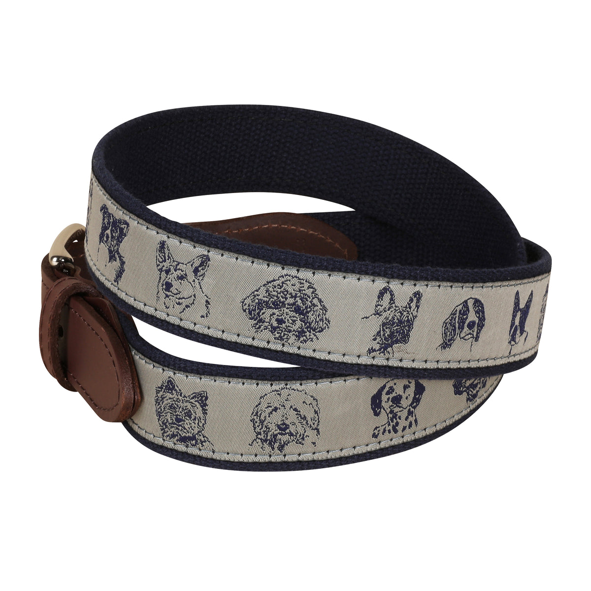 Dog Faces Ribbon Club Belt