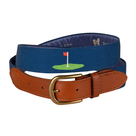 mens embroidered golf belts