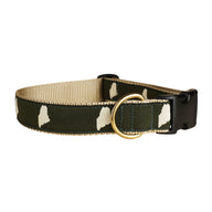 Maine Silhouette Ribbon Dog Collar